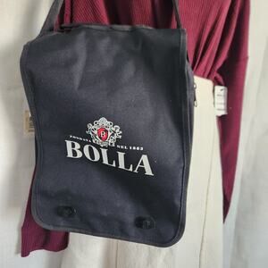 NWT Fondata Bolla Wine Carrier Cross Body Black Bag